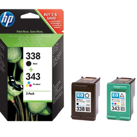 HP Multipack negro varios colores SD449EE MCVP 338 y 343