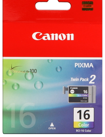 Canon Cartucho de tinta color BCI-16cl 9818A002 pack de dos unidades