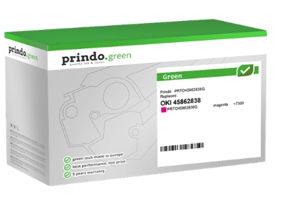 Prindo Tóner magenta PRTO45862838G Green compatible con OKI 45862838