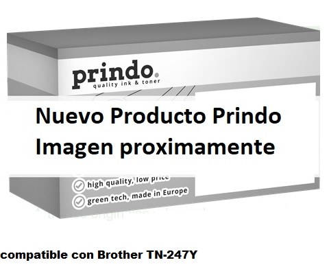 Prindo Tóner amarillo PRTBTN247Y Compatible con Brother TN-247Y