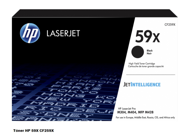 HP Tóner 59X Negro M404dn/404dw/404n