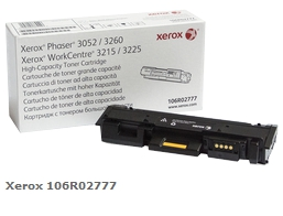 Xerox Tóner negro 106R02777 3000 Páginas alta capacidad