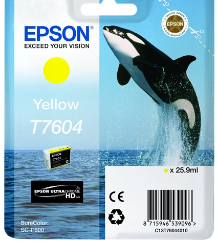 Epson Cartucho de tinta amarillo C13T76044010 T7604