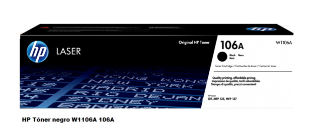 HP Tóner negro W1106A 106A
