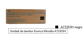 Konica Minolta Unidad de tambor negro A73303H IUP-23K