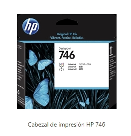 HP Cabezal de impresión varios colores P2V25A 746