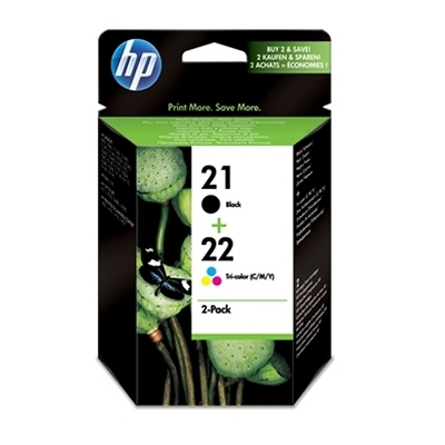 HP Cartucho Multipack 21 Negro+22 Tricolor