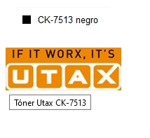 Utax Tóner negro CK-7513 1T02V60UT0