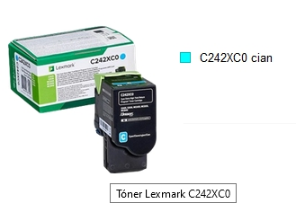 Lexmark Tóner cian C242XC0