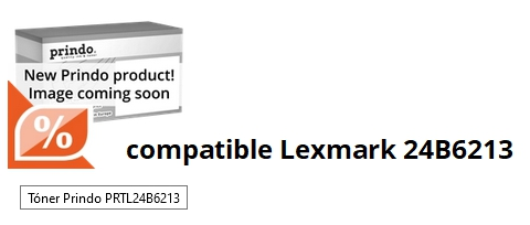 Prindo Tóner negro PRTL24B6213 Compatible con Lexmark 24B6213