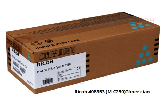 Ricoh Tóner cian 408353 M C250