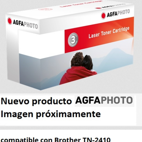 Agfa Photo Tóner negro APTBTN2410E Compatible con Brother TN-2410