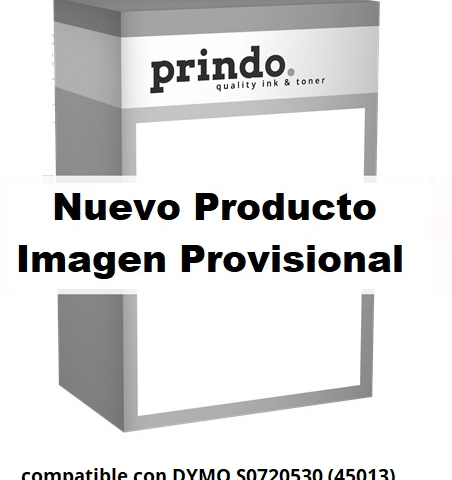 Prindo Cinta mecanográfico Negro sobre blanco PRSBDYS0720530 Compatible con DYMO S0720530