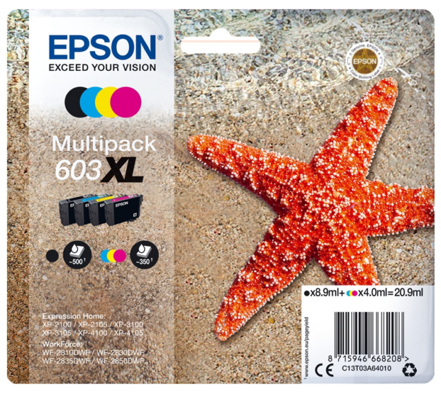 Epson Multipack C13T03A64010 603XL