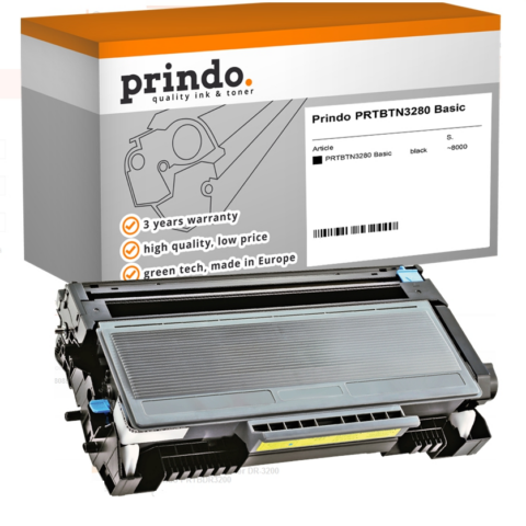 Prindo Tóner negro PRTBTN3280 Basic Compatible con Brother TN-3280