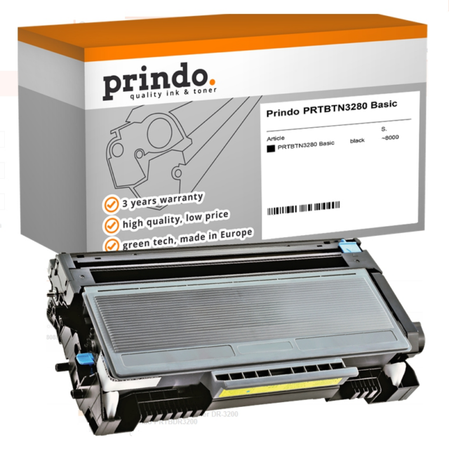 Prindo Tóner negro PRTBTN3280 Basic Compatible con Brother TN-3280