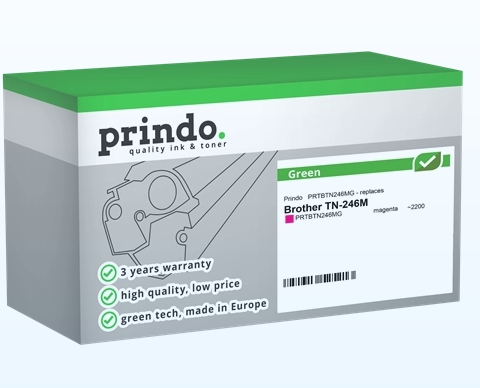 Prindo Tóner magenta PRTBTN246MG Green Compatible con Brother TN-246M