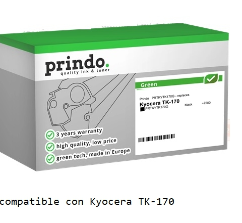 Prindo Tóner negro PRTKYTK170G Green Compatible con Kyocera TK-170
