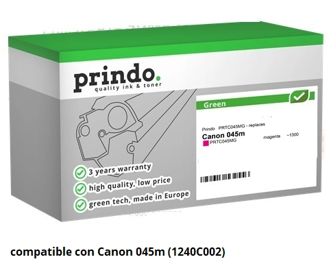 Prindo Tóner magenta PRTC045MG Green Compatible con Canon 045m 1240C002