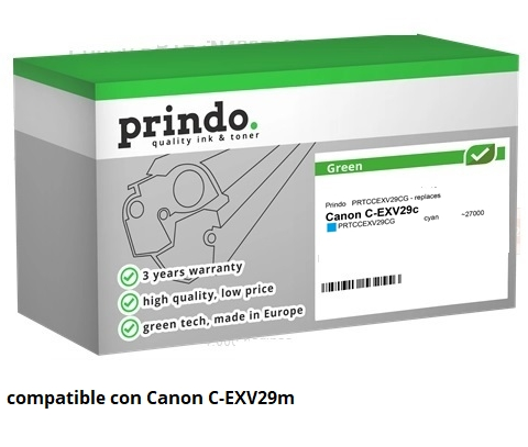 Prindo Tóner cian PRTCCEXV29CG Green Compatible con Canon C-EXV29c