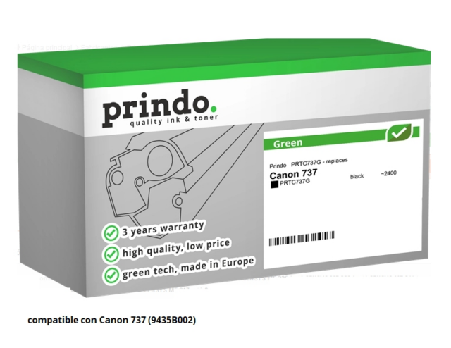 Prindo Tóner negro PRTC737G Green Compatible con Canon 737