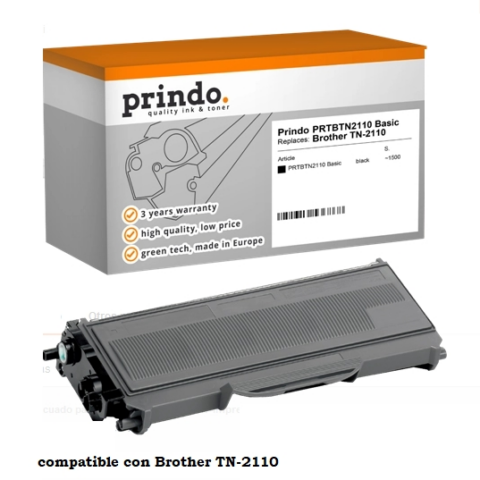 Prindo Tóner negro PRTBTN2110 Basic compatible con Brother TN-2110