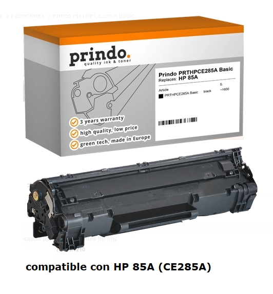 Prindo Tóner negro PRTHPCE285A Basic compatible con HP 85A