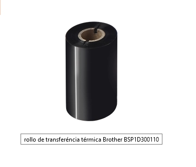Brother rollo de transferéncia térmica negro BSP1D300110