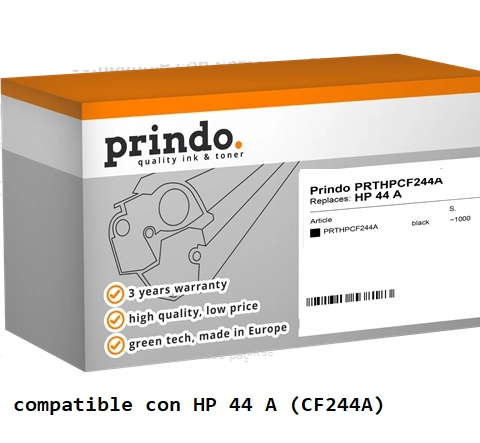 Prindo Tóner negro PRTHPCF244A 44A Compatible con HP CF244A