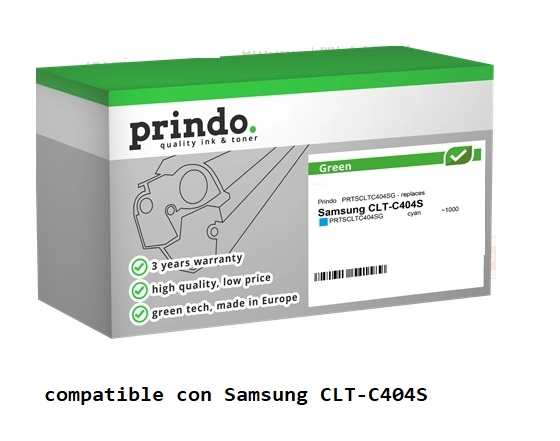 Prindo Tóner cian PRTSCLTC404SG Green Compatible con Samsung CLT-C404S ST966A