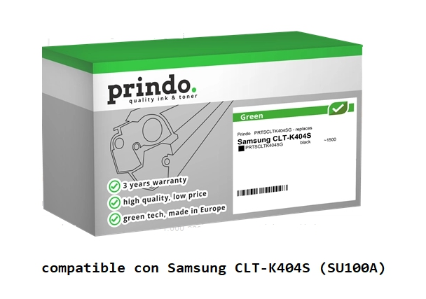 Prindo Tóner negro PRTSCLTK404SG Green Compatible con Samsung CLT-K404S (SU100A)