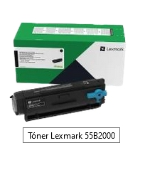 Lexmark Tóner negro 55B2000