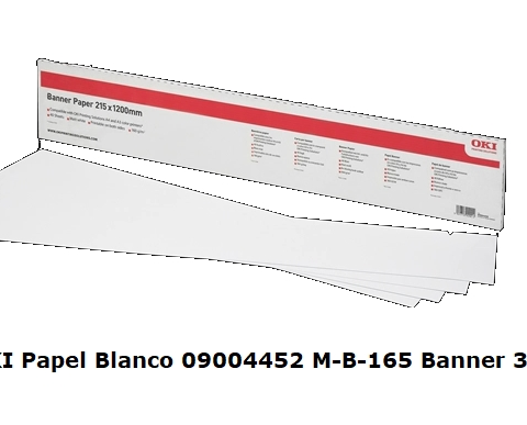 OKI Papel Blanco 09004452 M-B-165 Banner 328 L