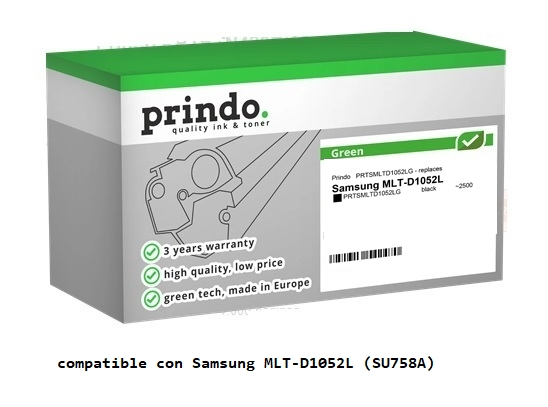 Prindo Tóner negro PRTSMLTD1052LG Green Compatible con Samsung MLT-D1052L