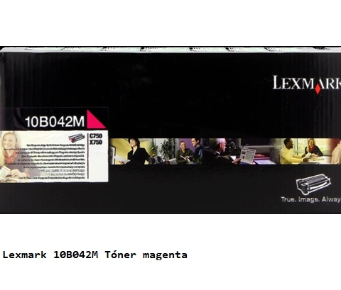 Lexmark Tóner magenta 10B042M