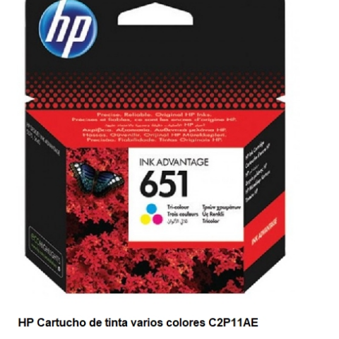 HP Cartucho de tinta varios colores C2P11AE 651
