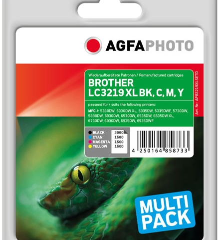 Agfa Photo Multipack negro / cian / magenta / amarillo APB3219XLSETD