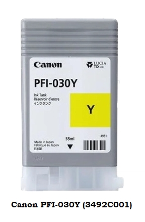 Canon Cartucho de tinta amarillo PFI-030Y 3492C001