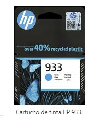 HP Cartucho de tinta cian CN058AE 933