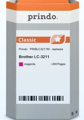 Prindo Cartucho de tinta magenta PRIBLC3211M compatible con Brother LC3211M LC-3211