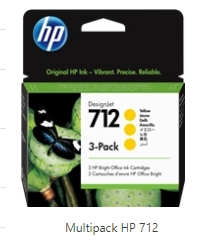 HP Multipack amarillo 3ED79A 712