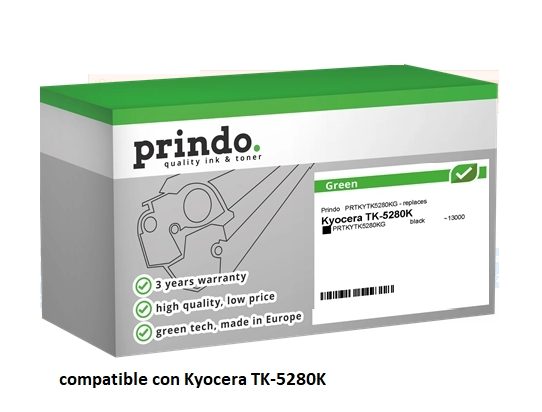 Prindo Tóner negro PRTKYTK5280KG Green compatible con Kyocera TK-5280K 1T02TW0NL0