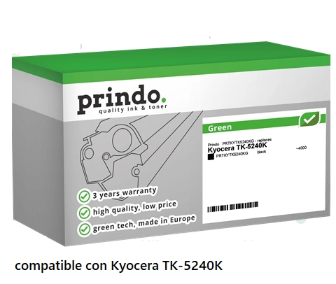 Prindo Tóner negro PRTKYTK5240KG Green compatible con Kyocera TK-5240K