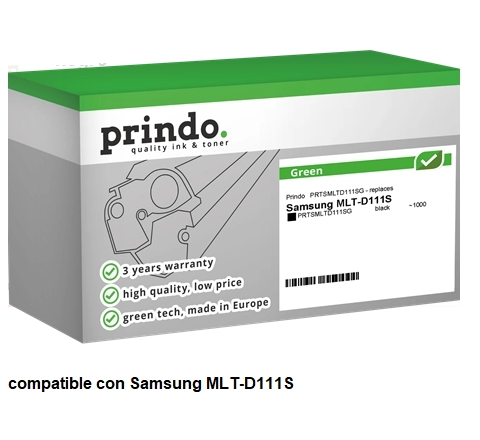 Prindo Tóner negro PRTSMLTD111SG Green compatible con Samsung MLT-D111S