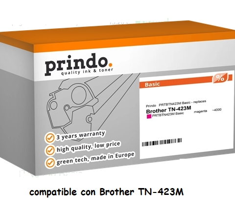 Prindo Tóner magenta PRTBTN423M Basic compatible con Brother TN-423M