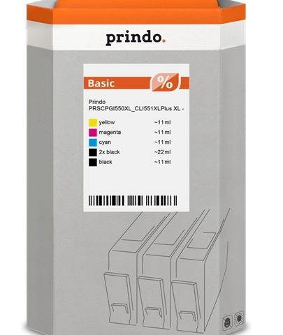 Prindo Multipack / PRSCPGI550XL CLI551XLPlusG MCVP Green compatible con Canon CLI-551