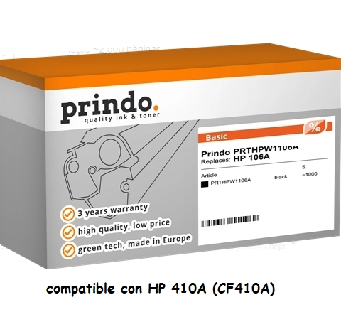 Prindo Tóner negro PRTHPCF410A Basic Basic compatible con HP 410A CF410A