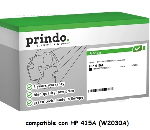 Prindo Tóner negro PRTHPW2030AG Green compatible con HP 415A W2030A