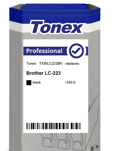 Tonex Cartucho de tinta negro TXIBLC223BK compatible con Brother LC223BK LC-223