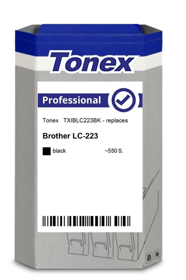Tonex Cartucho de tinta negro TXIBLC223BK compatible con Brother LC223BK LC-223